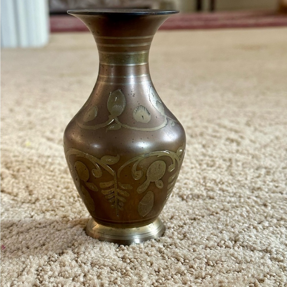 Vintage Brass Bud Vase - Picture 3 of 6